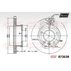 873638 MAXTECH Гальмівний диск