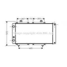 PE2033 AVA QUALITY COOLING Радіатор охолодження двигуна