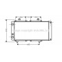PE2033 AVA QUALITY COOLING Радіатор охолодження двигуна