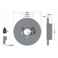 BDS1216 BENDIX Braking Гальмівний диск