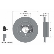 BDS1216 BENDIX Braking Гальмівний диск