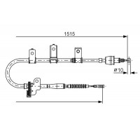 1 987 482 097 BOSCH Тросик, cтояночный тормоз
