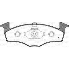 BPA0609.10 OPEN PARTS Комплект гальмівних колодок дисковий гальм