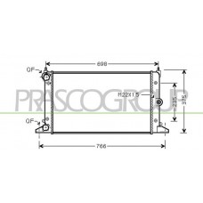 FD078R003 PRASCO Радіатор охолодження двигуна