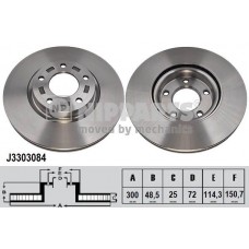 J3303084 NIPPARTS Гальмівний диск
