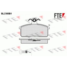 BL2300B1 FTE Комплект гальмівних колодок дисковий гальм