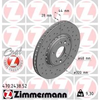 470.2438.52 ZIMMERMANN Гальмівний диск