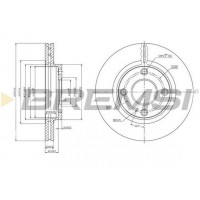 CD7740V BREMSI Гальмівний диск