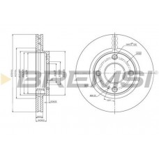 CD7740V BREMSI Гальмівний диск