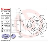09.9793.1X BREMBO Гальмівний диск