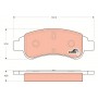 GDB1563 TRW Комплект гальмівних колодок дисковий гальм