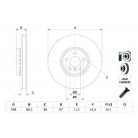 0 986 479 F59 BOSCH Гальмівний диск