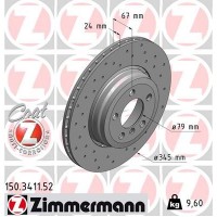 150.3411.52 ZIMMERMANN Гальмівний диск