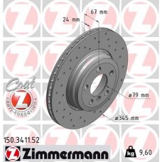 150.3411.52 ZIMMERMANN Гальмівний диск