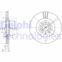 BG3528 DELPHI Гальмівний диск