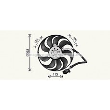 VN7546 AVA QUALITY COOLING Вентилятор охолодження двигуна