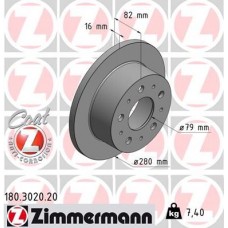 180.3020.20 ZIMMERMANN Гальмівний диск