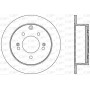 BDA2570.10 OPEN PARTS Гальмівний диск