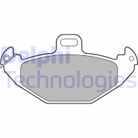 LP1252 DELPHI Комплект гальмівних колодок дисковий гальм