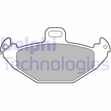 LP1252 DELPHI Комплект гальмівних колодок дисковий гальм