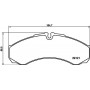 8DB 355 005-371 HELLA КомплеК т гальмівних колодок, дискове гальмо