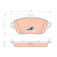 GDB1932 TRW Комплект гальмівних колодок дисковий гальм