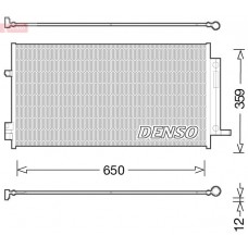 DCN06016 DENSO Конденсатор кондиціонера