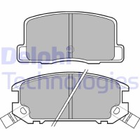 LP574 DELPHI КомплеК т гальмівних колодок, дискове гальмо