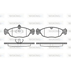 P2933.00 WOKING Комплект гальмівних колодок дисковий гальм