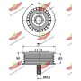 03.81774 AUTOKIT Паразитный / ведущий ролик, Поліклиновий ремінь