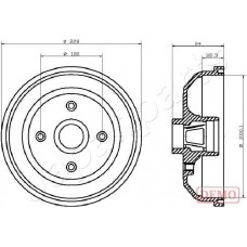 TA-0406C JAPANPARTS Гальмівний барабан