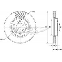 TX 70-11 TOMEX Brakes Гальмівний диск