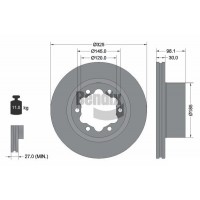 BDS2084 BENDIX Braking Гальмівний диск