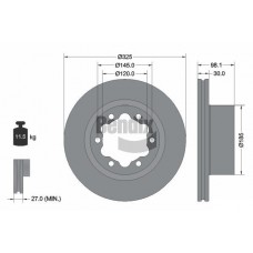 BDS2084 BENDIX Braking Гальмівний диск