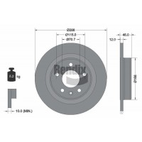 BDS1906 BENDIX Braking Гальмівний диск