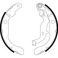 8DB 355 022-261 HELLA PAGID Комплект гальмівних колодок