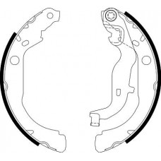 8DB 355 022-261 HELLA PAGID Комплект гальмівних колодок