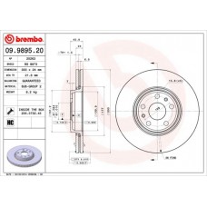 09.9895.20 BREMBO Гальмівний диск