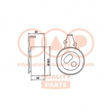127-16053 IAP QUALITY PARTS Натяжний ролик ремінь ГРМ