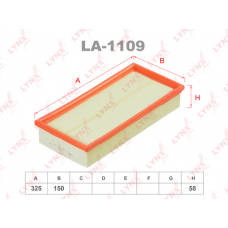 LA-1109 LYNXauto Повітряний фільтр