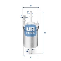 3183300 UFI Паливний фільтр