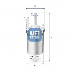 3183300 UFI Паливний фільтр