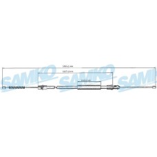 C0692B SAMKO Тросик, cтояночный тормоз