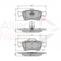 ADB01118 COMLINE Комплект гальмівних колодок дисковий гальм
