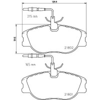 MDB1702 MINTEX Комплект гальмівних колодок дисковий гальм
