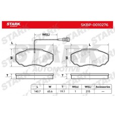 SKBP-0010276 Stark Комплект гальмівних колодок дисковий гальм