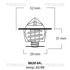 8620 6482 TRISCAN Термостат охолоджувальна рідина