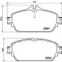 P 50 118 BREMBO Комплект гальмівних колодок дисковий гальм