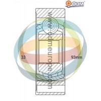 14-216036 Multiparts Шарнирный комплект, Привідний вал