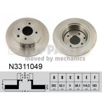 N3311049 NIPPARTS Гальмівний диск